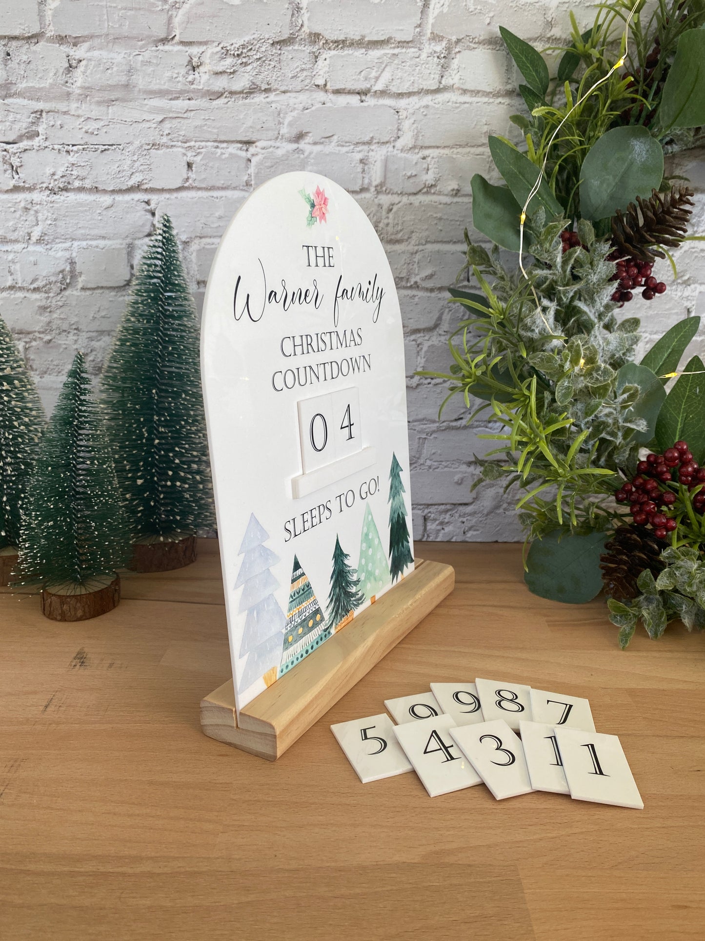 Personalised family Advent Calendar - Christmas countdown