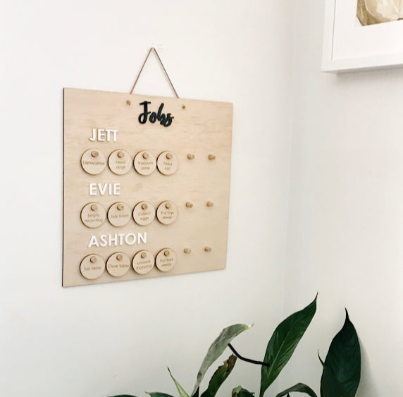 Job/chores chart - Additional Discs