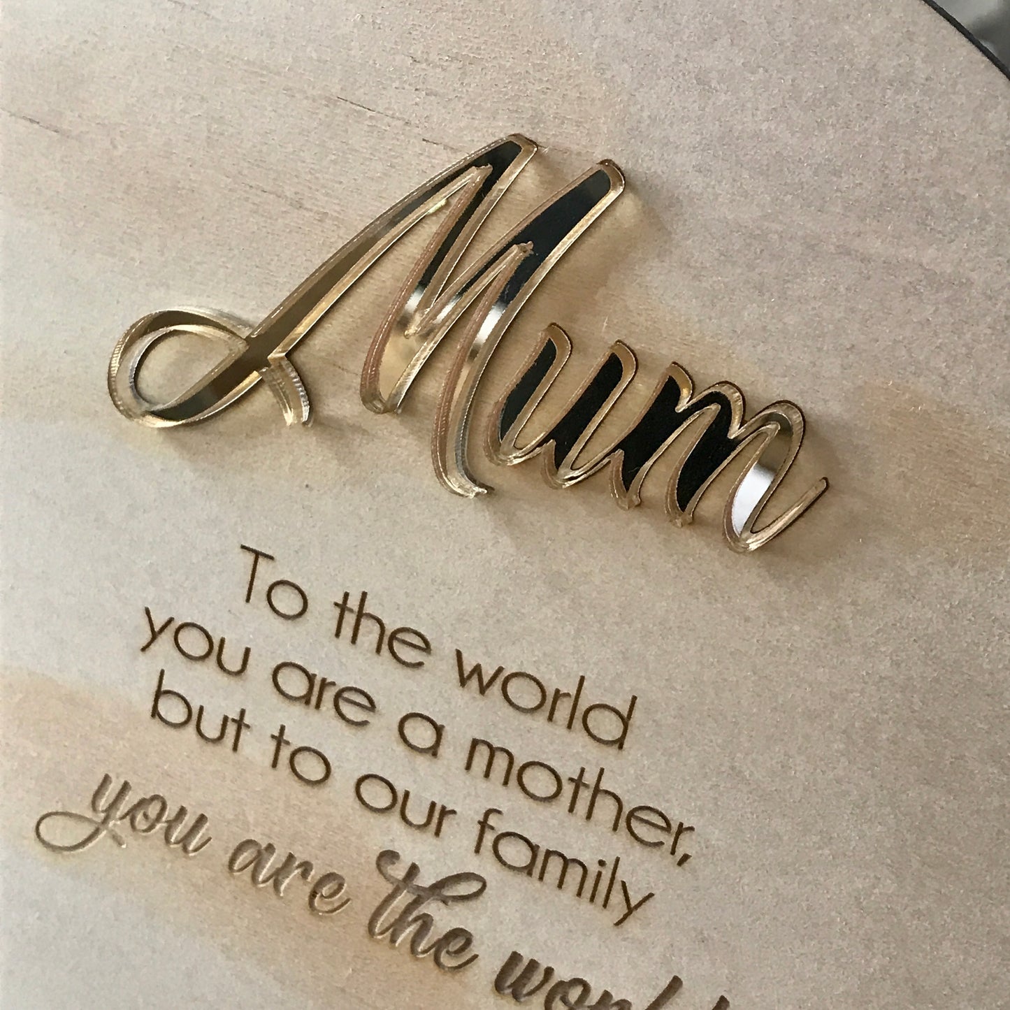 Mother's Day Gift - Personalised free standing plaque