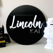 Custom Acrylic Name Sign - Round