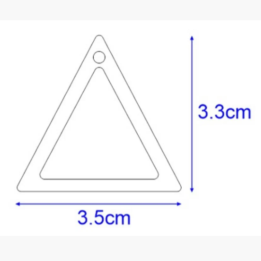 Macrame Triangle Bamboo Wooden Earring parts