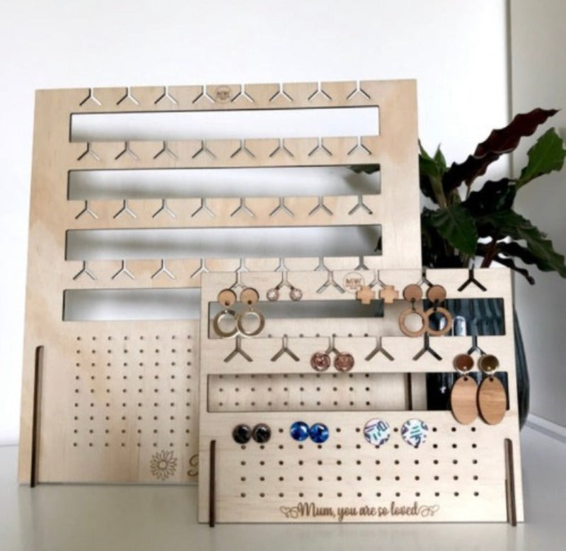 Personalised free standing earring display stand - Large