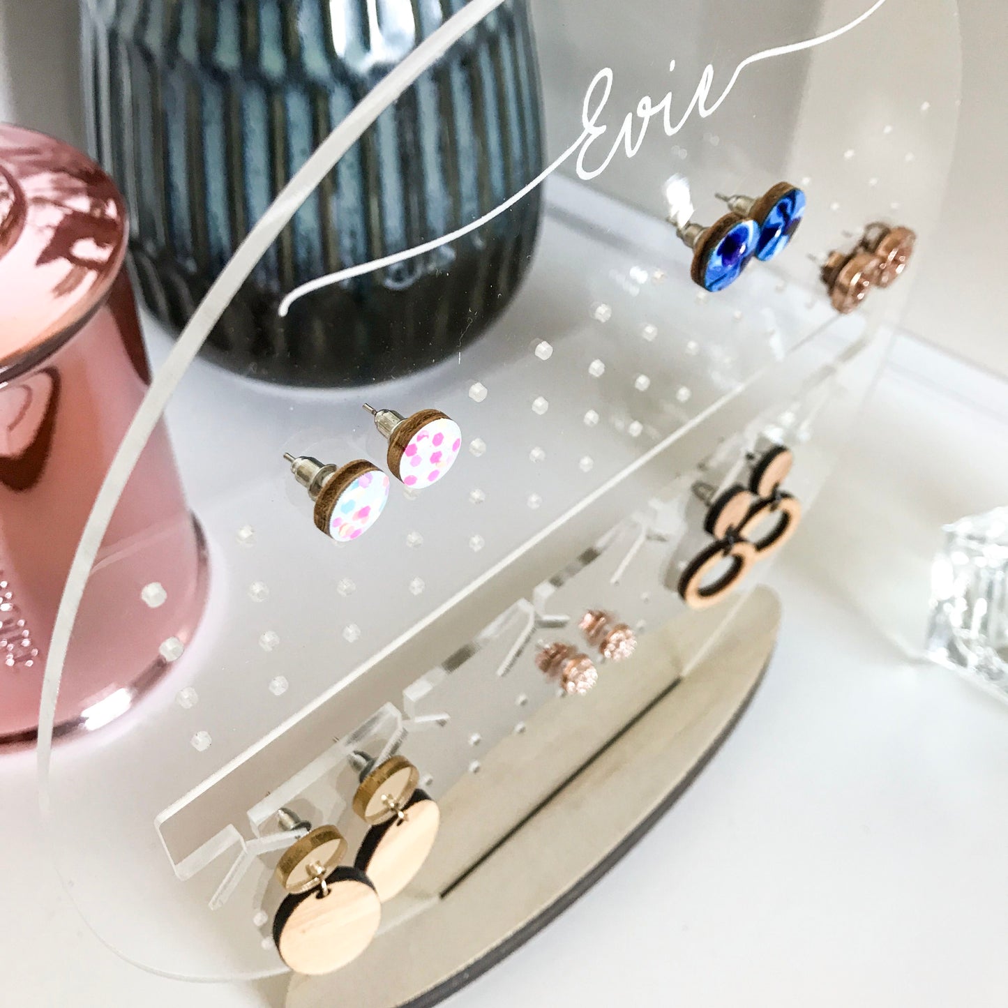 Personalised free standing Earring Display Stand
