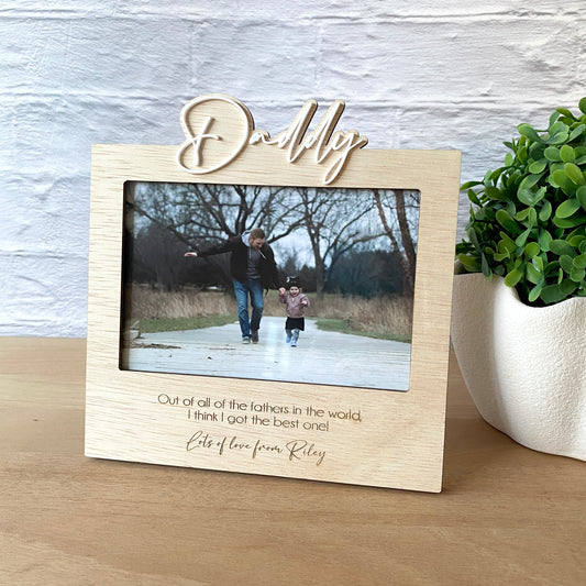 Father's Day Photo Frame - personalised Daddy