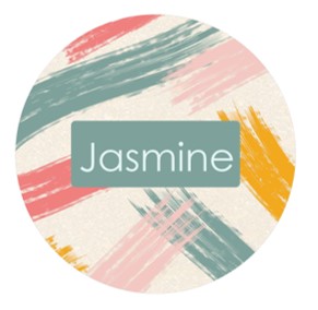 School bag tag personalised - paint splash