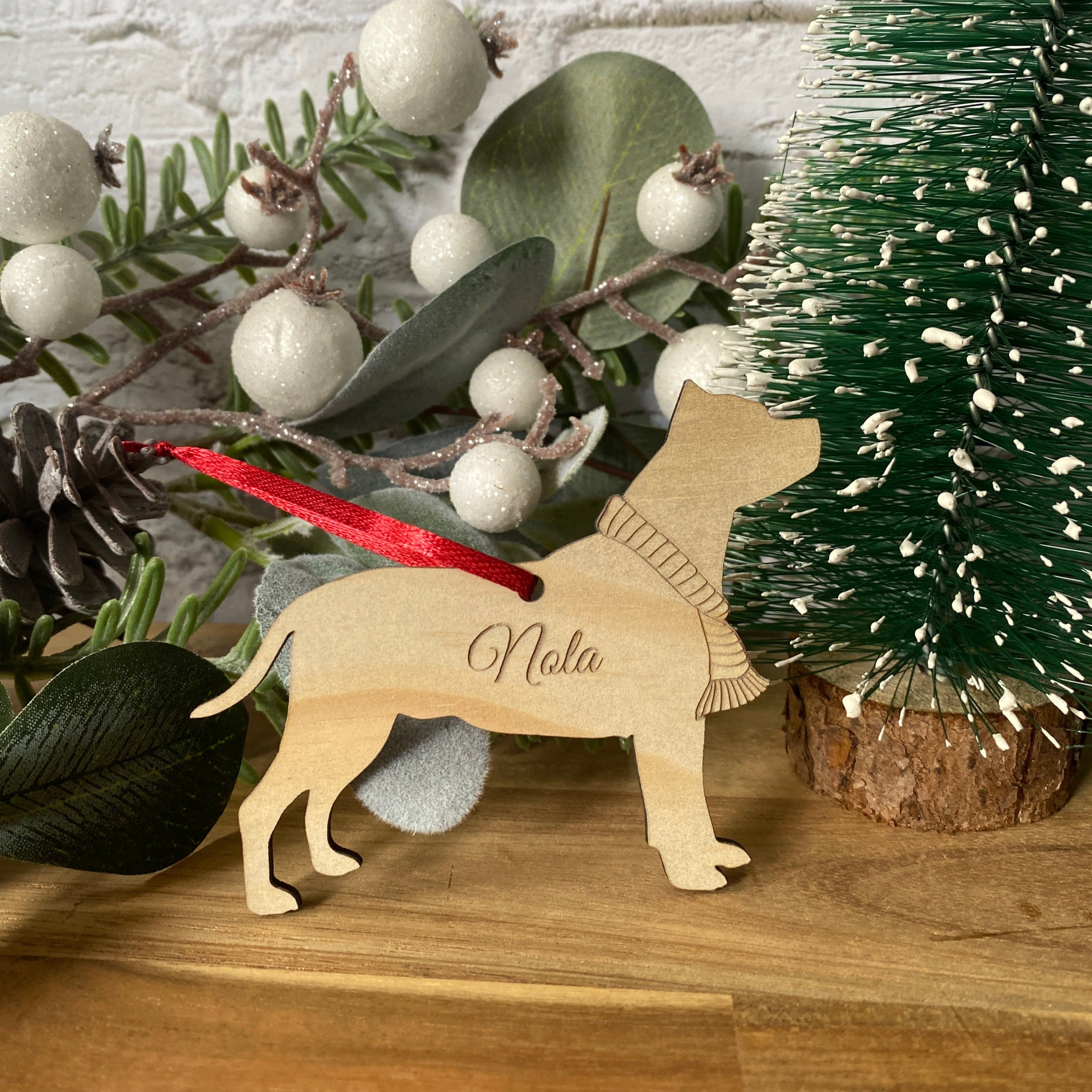 Staffy store dog ornaments